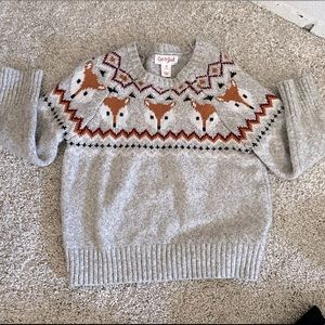 Cute as pie Fox Cat & Jack sweater 2T